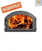 Дверка со стеклом 222 (407х273мм) литье Везувий