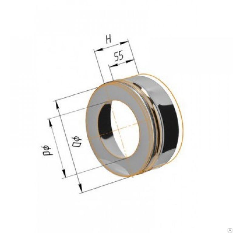Заглушка нижняя 150/230 нерж. Заглушка нижняя 150/230 нерж.