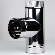 Тройник из нержавейки 0,6 мм 90° диаметр 115
