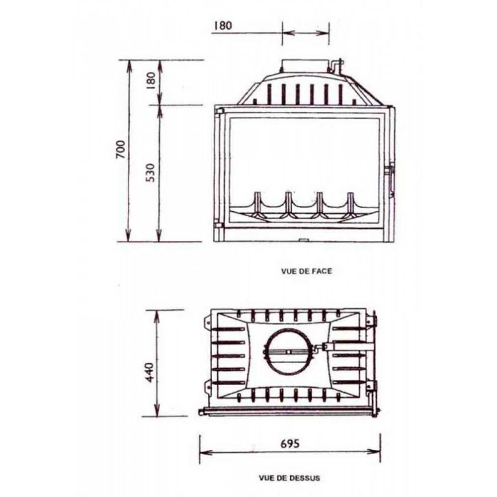 Каминная топка Fabrilor Deco 690 SA Каминная топка Fabrilor Deco 690 SA
