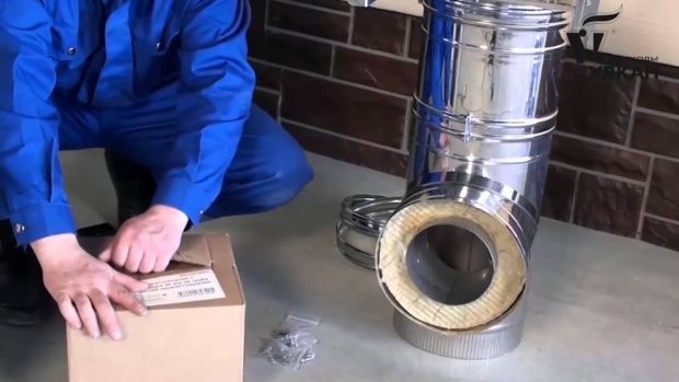 Установка дымоходов из нержавейки