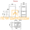 Дровяная печь Гекла Inox БСЭ ЗК антрацит НВ