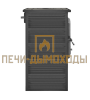 Камин ЭТНА (БКД) с плитой и т/о "Антрацит" Ø115мм