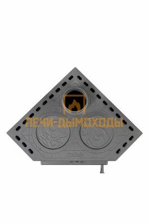 Печь-камин ЭкоКамин Бавария с двумя конфорками угловая (РК123)