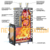 Печь для бани ASTON 24 INOX (310) Long