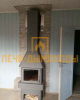 Печь-камин ЭкоКамин Бавария Три стекла графит PK139