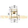 Стартовый дымоход Prometall 115-136 с шибером