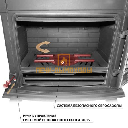 Печь-камин Везувий AST-13K "Антрацит"
