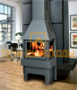 Печь-камин Бавария 3 стекла черная (PK031)