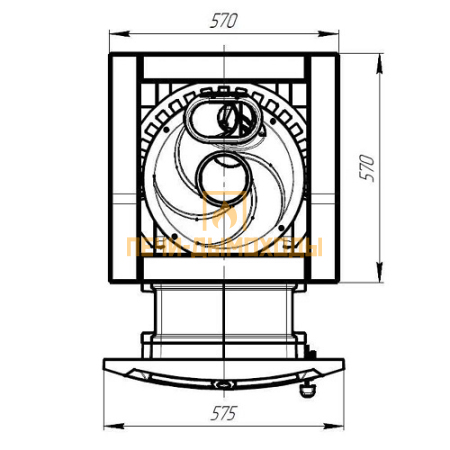 Печь банная Атмосфера XL в облицовке "Талькохлорит"