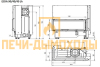 Каминная топка Hoxter ECKA 90/40/40h