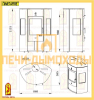 Печь-камин Мета ЕНИСЕЙ-2
