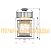 Печь банная «Атмосфера L» ламели «Жадеит» наборный