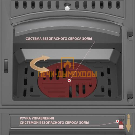 Печь-камин Везувий LV-12PS "Антрацит"