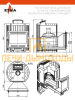 Чугунная печь для бани ЭТНА Стандарт 24 (Панорама) "М" Закрытая каменка