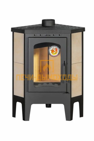 Печь-камин ЭкоКамин Бавария с двумя конфорками угловая (РК123)