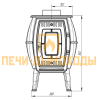 Чугунная печь Бахтинка