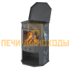 Печь-Камин ASTON 12 кВт (200 м3) Призматик с плитой (Амфиболит)