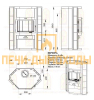 Печь-камин Мета Печора Аква