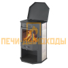 Печь-Камин ASTON 12 кВт (200 м3) Призматик с плитой
