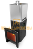 Печь для бани с баком Бирюса 2013 Inox Витра ЗК антрацит