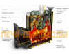 Печь для бани Гейзер XXL 2017 Carbon Витра ЗК ТО антрацит